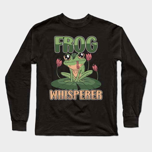Frog Whisperer Frogging Frog Lover Long Sleeve T-Shirt by NeverTry